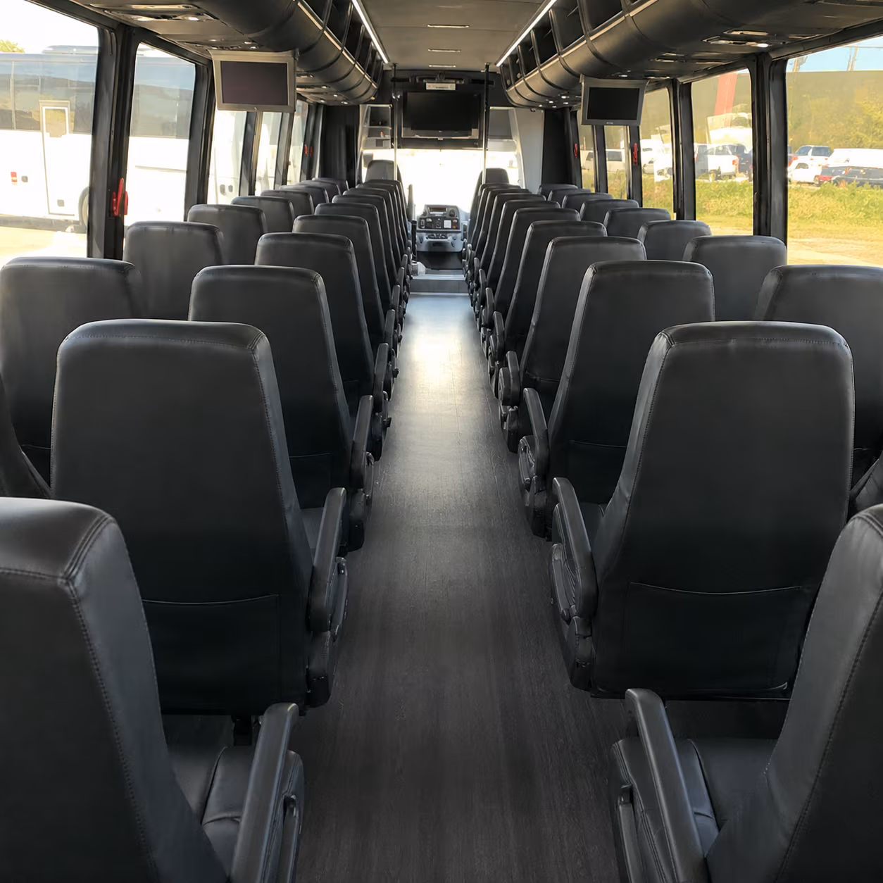 bus rentals for overland park weddings at garden and estate venues