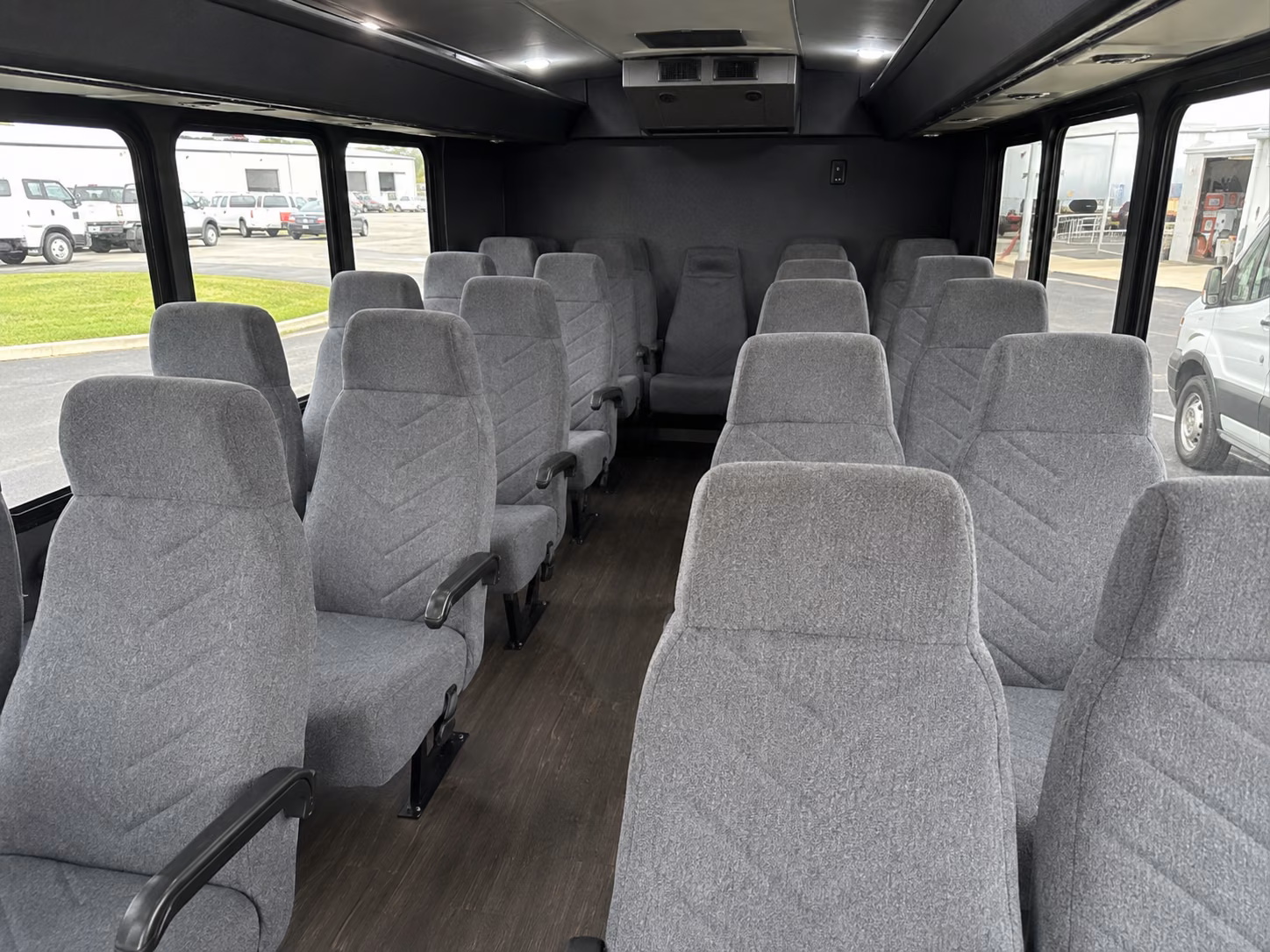 overland park 15 passenger minibus inside
