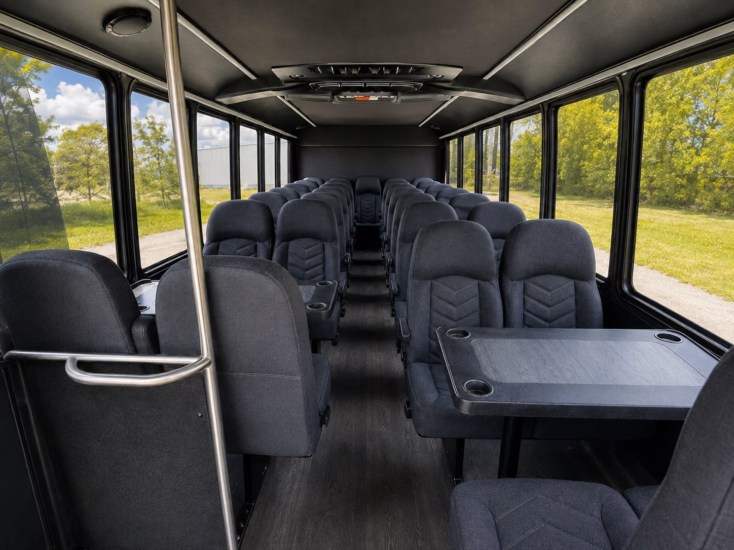 overland park 20 passenger minibus interior