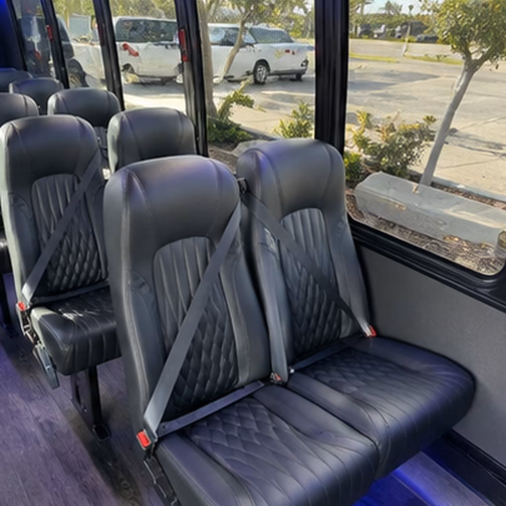overland park 30 passenger minibus inside