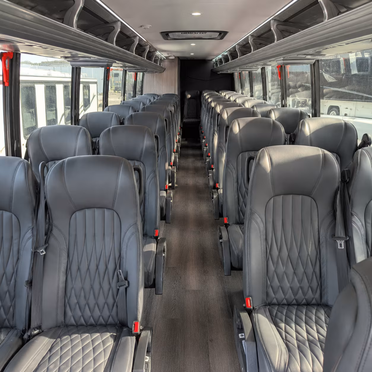 overland park 30 passenger minibus interior