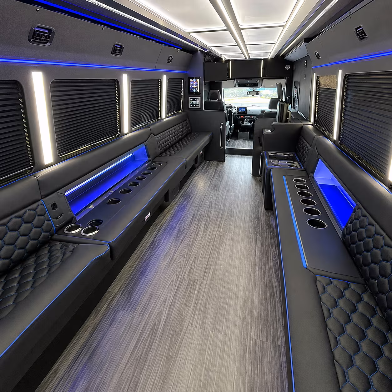 overland park party bus inside