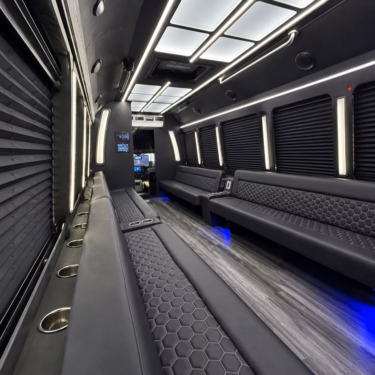 overland park party bus interior