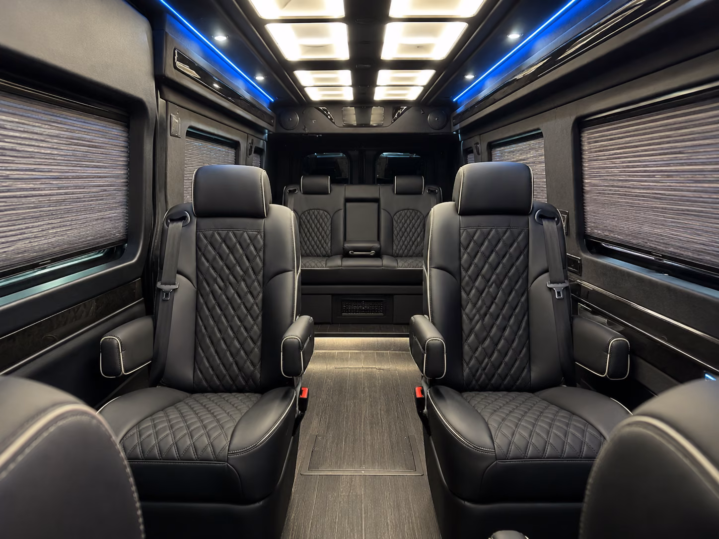 overland park sprinter van with driver inside